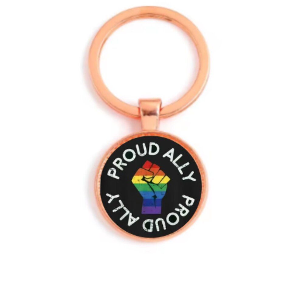 PROUD ALLY CUSTOM KEY RING - Picture 3 of 4